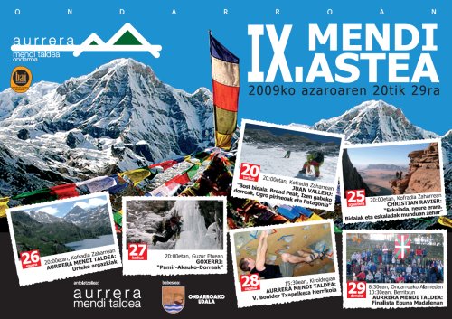 IX.Mendi asteko kartela