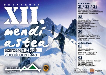 XII. Mendi asteko kartela